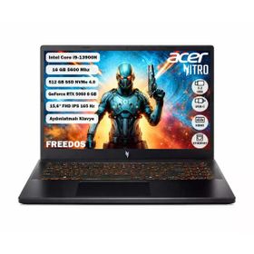 Acer Nitro ANV15-52-99UN NH.QZ8EY.004 i9-13900H 16GB RAM 512GB SSD RTX 5060 FreeDOS 15.6 inç Oyun Bilgisayarı