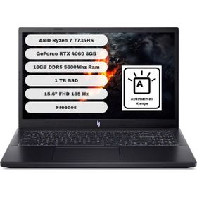 Acer Nitro V15 ANV15-41-R6XM NH.QSFEY.001-GTI116 Ryzen 7 7735HS 16GB RAM 1TB SSD RTX 4060 FreeDOS 15.6 inç Oyun Bilgisayarı