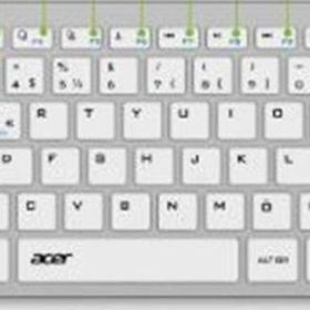 Acer OKR220 Beyaz Multidevice Dual Mode 2.4 GHz Bluetooth Klavye