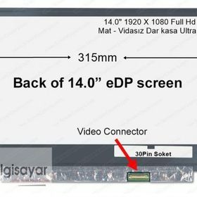 Acer Swift 1 SF114-32-P4YG Lcd Led Panel Uyumlu Laptop Ekran