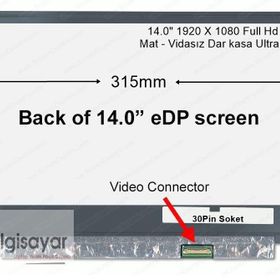 Acer Swift 1 SF114-32-P6F7 Lcd Led Panel Uyumlu Laptop Ekran