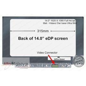 Acer Swift 1 SF114-32-P6F7 Lcd Led Panel Uyumlu Laptop Ekran