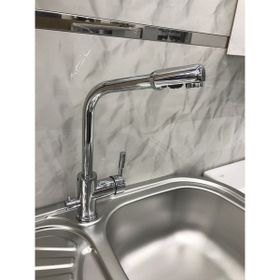 Aceser 3 Yollu Mat Siyah Krom Mutfak Arıtma Eviye Bataryası