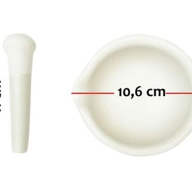 Achem 100 mm Porselen Havan