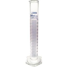 Achem Uzun Form Mavi Skala 250 ml Cam Mezür