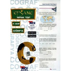 Açı Yayınları 10.Sınıf Coğrafya Yaprak Test