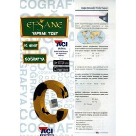 Açı Yayınları 10.Sınıf Coğrafya Yaprak Test