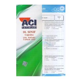 Açı Yayınları 10.Sınıf Coğrafya Yaprak Test