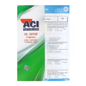 Açı Yayınları 10.Sınıf Coğrafya Yaprak Test