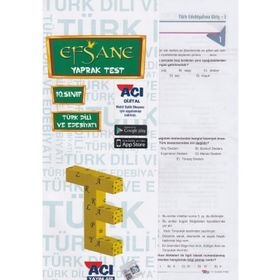 Açı Yayınları 10. Sınıf Türk Dili ve Edebiyatı Efsane Yaprak Test