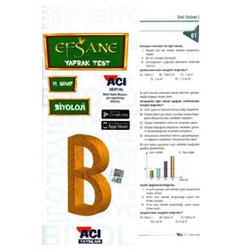 Açı Yayınları 11.Sınıf Biyoloji Yaprak Test