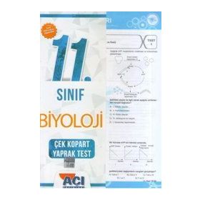 Açı Yayınları 11.Sınıf Biyoloji Yaprak Test