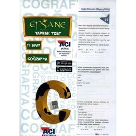 Açı Yayınları 11. Sınıf Coğrafya Efsane Yaprak Test