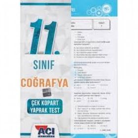 Açı Yayınları 11.Sınıf Coğrafya Yaprak Test