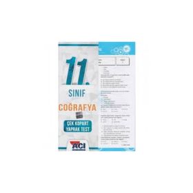 Açı Yayınları 11.Sınıf Coğrafya Yaprak Test