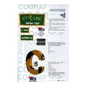 Açı Yayınları 11.Sınıf Coğrafya Yaprak Test