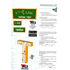 Açı Yayınları 11. Sınıf Tarih Efsane Yaprak Test