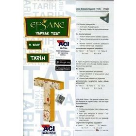 Açı Yayınları 11. Sınıf Tarih Efsane Yaprak Test
