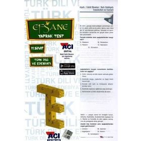 Açı Yayınları 11.Sınıf Türk Dili ve Edebiyatı Efsane Yaprak Test