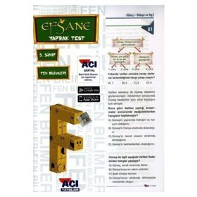 Açı Yayınları 5. Sınıf Fen Bilimleri Efsane Yaprak Test