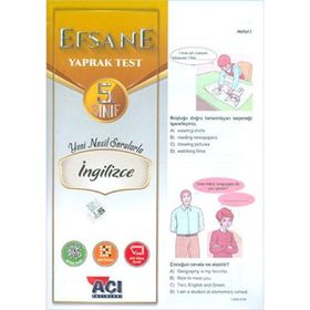 Açı Yayınları 5.Sınıf İngilizce Efsane Çek Kopart Yaprak Test