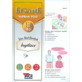 Açı Yayınları 5.Sınıf İngilizce Efsane Çek Kopart Yaprak Test