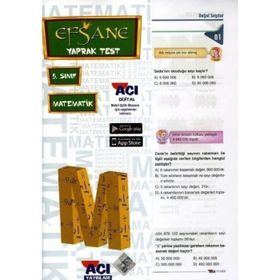 Açı Yayınları 5.Sınıf Matematik Efsane Yaprak Test
