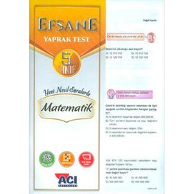 Açı Yayınları 5.Sınıf Matematik Efsane Yaprak Test