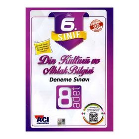 Açı Yayınları 6. Sınıf Din Kültürü Ve Ahlak Bilgisi 8'li Deneme Sınavı