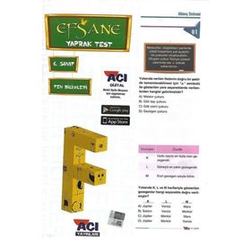 Açı Yayınları 6.Sınıf Fen Bilimleri Efsane Çek Kopart Yaprak Test
