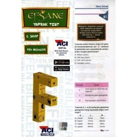 Açı Yayınları 6.Sınıf Fen Bilimleri Efsane Çek Kopart Yaprak Test