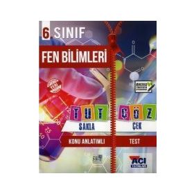 Açı Yayınları 6. Sınıf Fen Bilimleri Tut Sakla Çek Çöz