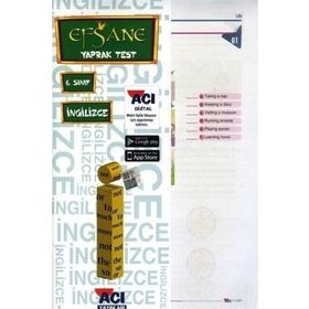 Açı Yayınları 6.Sınıf İngilizce Efsane Çek Kopart Yaprak Test
