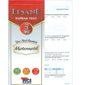 Açı Yayınları 6.Sınıf Matematik Efsane Çek Kopart Yaprak Test