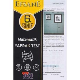 Açı Yayınları 6.Sınıf Matematik Efsane Çek Kopart Yaprak Test