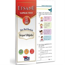 Açı Yayınları 6.Sınıf Sosyal Bilgiler Efsane Çek Kopart Yaprak Test