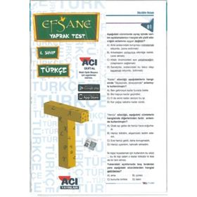 Açı Yayınları 6. Sınıf Türkçe Efsane Yaprak Test