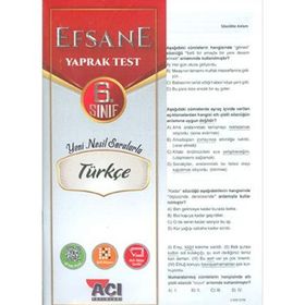 Açı Yayınları 6.Sınıf Türkçe Yaprak Test
