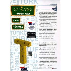 Açı Yayınları 6.Sınıf Türkçe Yaprak Test