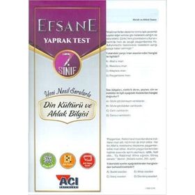 Açı Yayınları 7.Sınıf Din Kültürü ve Ahlak Bilgisi Efsane Çek Kopart Yaprak Test