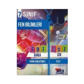 Açı Yayınları 7. Sınıf Fen Bilimleri Tut Sakla Çek Çöz