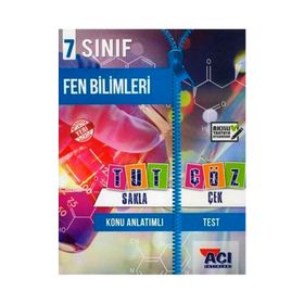 Açı Yayınları 7. Sınıf Fen Bilimleri Tut Sakla Çek Çöz