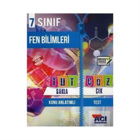 Açı Yayınları 7. Sınıf Fen Bilimleri Tut Sakla Çek Çöz
