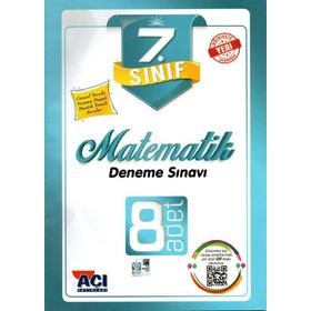 Açı Yayınları 7. Sınıf Matematik 8 Adet Deneme Sınavı