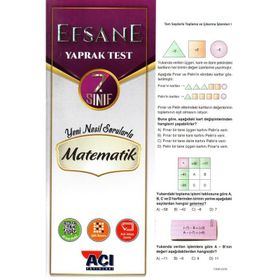 Açı Yayınları 7.Sınıf Matematik Çek-Kopar Yaprak Test