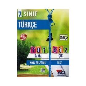 Açı Yayınları 7. Sınıf Türkçe Tut Sakla Çek Çöz