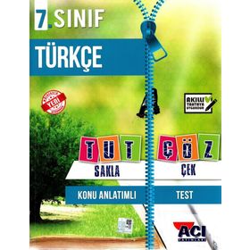 Açı Yayınları 7. Sınıf Türkçe Tut Sakla Çek Çöz