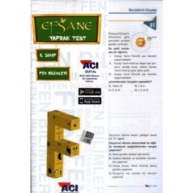 Açı Yayınları 8.Sınıf Fen Bilimleri Efsane Çek Kopart Yaprak Test