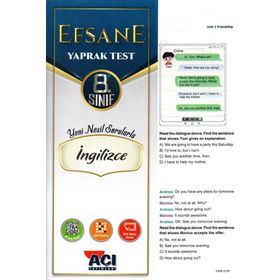 Açı Yayınları 8.Sınıf İngilizce Efsane Çek Kopart Yaprak Test