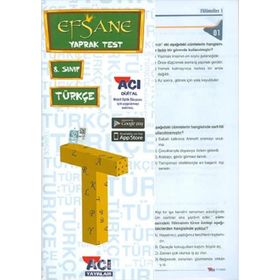 Açı Yayınları 8.Sınıf Türkçe Efsane Çek Kopar Yaprak Test